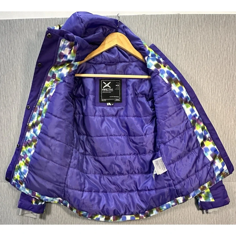 Arctix Suncatcher Insulated Winter Jacket Purple Multicolor Youth Medium‎